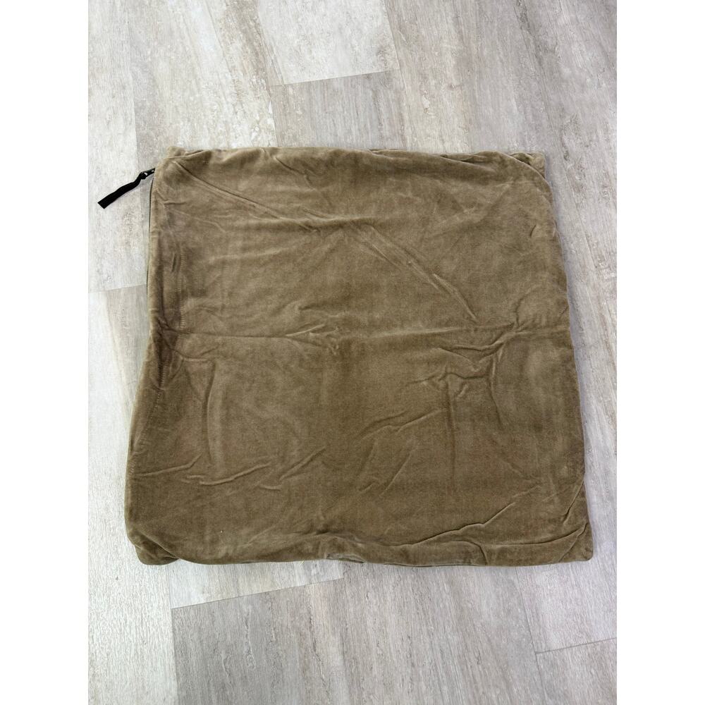 Pottery Barn Decorative Velvet Pillow Cover Khaki